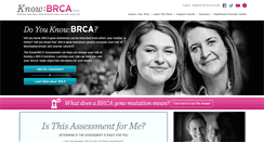 Desktop Screenshot of knowbrca.org